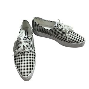 Keds Gingham Black and White Sneakers